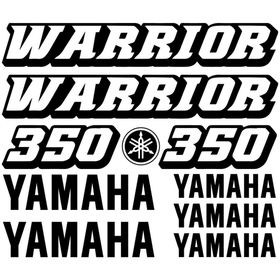 Sticker Masters Yamaha 350 Warrior Sticker Set