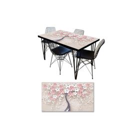 StickerArt 3D Pembe Ağaç Masa Kaplama Folyosu