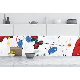 StickerArt Boyama 60x300 cm Mutfak Tezgah Arası Folyo Fayans Kaplama Folyosu