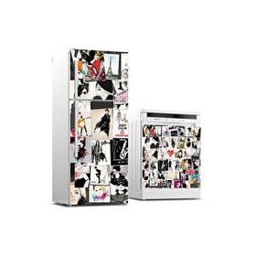 StickerArt Buzdolabı ve Bulaşık Makinası Beyaz Eşya Kaplama Popart Sticker