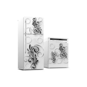 StickerArt Buzdolabı ve Bulaşık Makinası Beyaz Eşya Sticker Kaplama Yuvarlak Desen Sticker