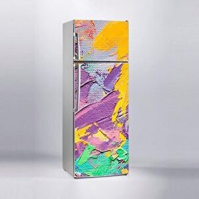 StickerArt Fırça Darbesi Buzdolabı Sticker Kaplama Dolap Kaplama Etiketi