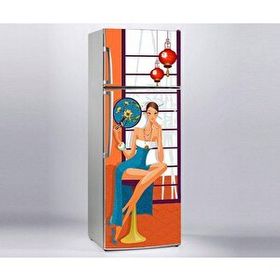 StickerArt Japon Kadın Buzdolabı Sticker Kaplama Dolap Kaplama Etiketi