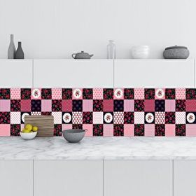 StickerArt Kiraz Kalp 60x100 cm Mutfak Tezgah Arası Folyo