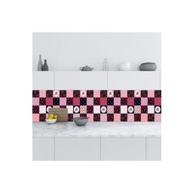 StickerArt Kiraz Kalp 60x100 cm Mutfak Tezgah Arası Folyo
