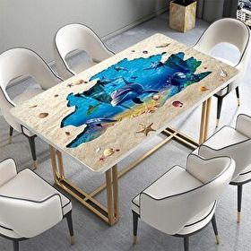 StickerArt Kum Balıklar Masa Kaplama Folyosu