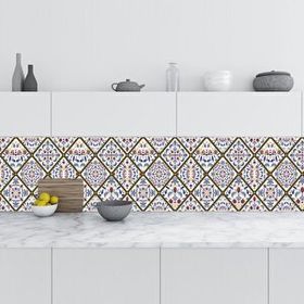 StickerArt Ottoman Motif 60x500 cm Mutfak Tezgah Arası Fayans Kaplama Folyosu