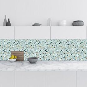 StickerArt Terrazzo 60x100 cm Mutfak Tezgah Arası Fayans Kaplama Folyosu