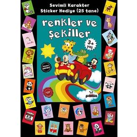 Stickerlı 3+ Yaş Renkler ve Şekiller Pedagog Afife Çoruk Beyaz Panda Yayınları