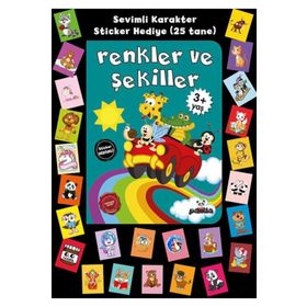 Stickerlı 3+ Yaş Renkler ve Şekiller Pedagog Afife Çoruk Beyaz Panda Yayınları
