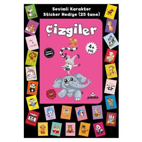 Stickerlı 4+ Yaş Çizgiler Beyaz Panda Yayınları