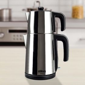 Stilevs BiÇay Parlak Inox Çay Makinesi