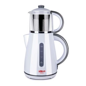 Stilevs CM-16 Çays Beyaz-Gri Çay Makinesi