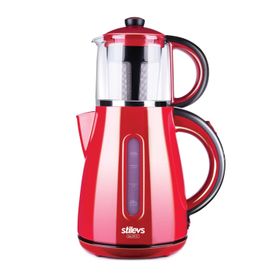 Stilevs CM-16 Çays Kırmızı-Siyah Çay Makinesi