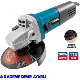 Stilmax 11-125 mm 2200 Watt 6 Kademe Devir Ayarlı Taşlama Spiral Makinesi