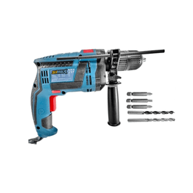 Stilmax Alman Type 1500W Profesyonel Yüksek Torklu Darbeli Vidalama Delme Matkap + 5 Ad Uç Seti