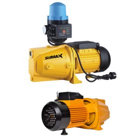 Stilmax SJET150 Siyah 1.5 HP 1100W 24 lt Çift Çarklı Otomatik Sistem Paket Hidrofor Su Pompası Metal Dişli Bakır Sargı