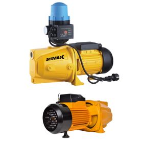 Stilmax SJET150 Siyah 1.5 HP 1100W 24 lt Çift Çarklı Otomatik Sistem Paket Hidrofor Su Pompası Metal Dişli Bakır Sargı