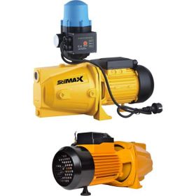 Stilmax SJET150 Siyah 1.5 HP 1100W 24 lt Çift Çarklı Otomatik Sistem Paket Hidrofor Su Pompası Metal Dişli Bakır Sargı