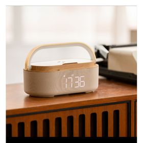 Stobom Keyif Taşınabilir Bluetooth Hoparlör Saat Wireless Şarj Cihazı