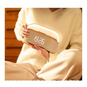 Stobom Keyif Taşınabilir Bluetooth Hoparlör Saat Wireless Şarj Cihazı