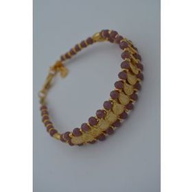Stoneage Altın Kaplama Çek Kristali Bileklik