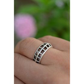 Stoneage Antik Gümüş Bohem Unisex Ayarlanabilir Yüzük