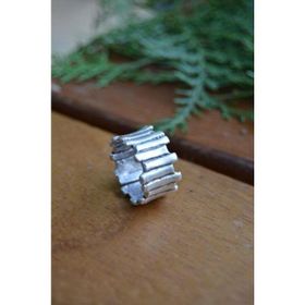 Stoneage Antik Gümüş Bohem Unisex Ayarlanabilir Yüzük