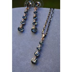 Stoneage Antrasit Taşlı Zirkon Bayan Set
