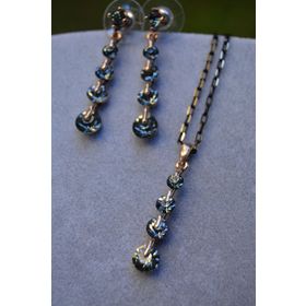 Stoneage Antrasit Taşlı Zirkon Bayan Set