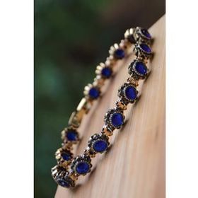 Stoneage Black Diamond ve Safir Mavi Taşlı Bileklik