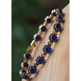 Stoneage Black Diamond ve Safir Mavi Taşlı Bileklik