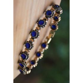 Stoneage Black Diamond ve Safir Mavi Taşlı Bileklik