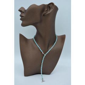 Stoneage Çek Kristali ve Turkuaz Taşlı Nazara Karşı Şifa Kolyesi