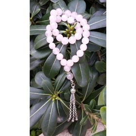Stoneage Doğaltaş Pembe Kuvars Erkek İçin Tesbih