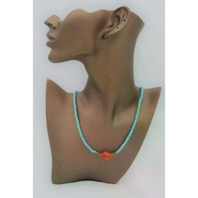 Stoneage F04351 Akik ve Hematit Turkuaz Şifa Kolyesi