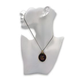 Stoneage F04415 Edep Ya Hu Yazılı Ebrulu Kolye