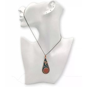 Stoneage F04416 Akik Taşlı Üzümlü Kolye