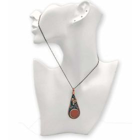 Stoneage F04416 Akik Taşlı Üzümlü Kolye