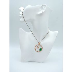 Stoneage F04428 Malahit Taşlı Özel Tasarım Kolye