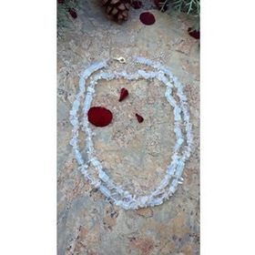 Stoneage Jewellery Aytaşı Çift Sıra Doğal Taş Bayan Kolye
