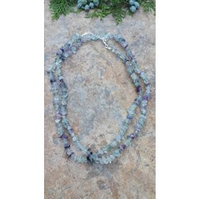 Stoneage Jewellery Florit Doğal Taş Çift Sıra Bayan Kolye