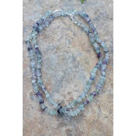 Stoneage Jewellery Florit Doğal Taş Çift Sıra Bayan Kolye
