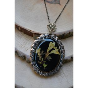 Stoneage Jewellery Gerçek Çiçeklerden Tasarım Bayan Kolye