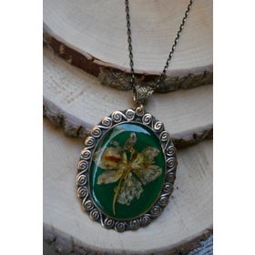 Stoneage Jewellery Gerçek Çiçeklerden Tasarım Bayan Kolye
