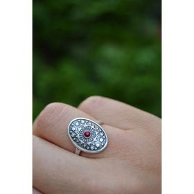 Stoneage Jewellery Gümüş Kaplama Mineli Bayan Yüzük