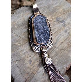 Stoneage Jewellery Hastaş Ametist Doğal Taş Bayan Kolye