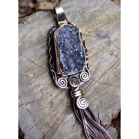 Stoneage Jewellery Hastaş Ametist Doğal Taş Bayan Kolye