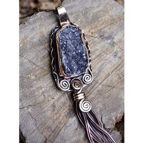 Stoneage Jewellery Hastaş Ametist Doğal Taş Bayan Kolye