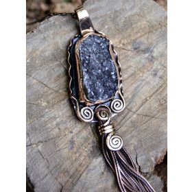 Stoneage Jewellery Hastaş Ametist Doğal Taş Bayan Kolye